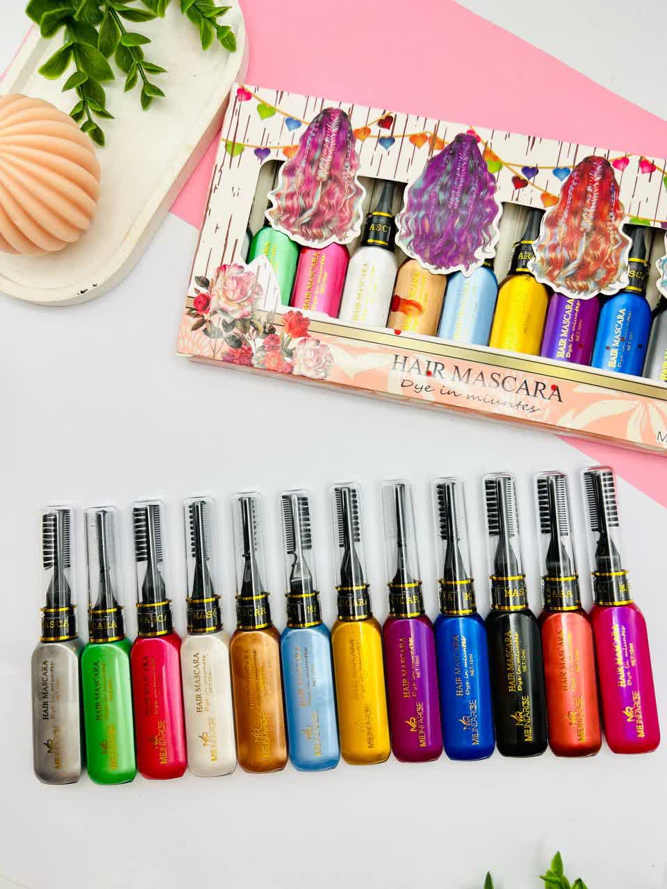 ریمل مو رنگی شانه دار تکی 